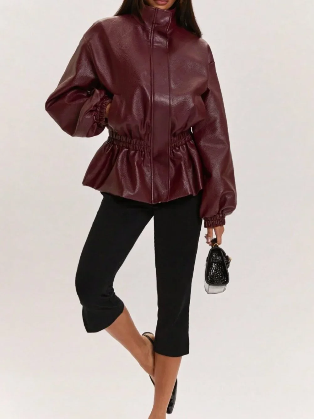 N/A burgundy casual